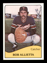 Bob Allietta Autographed 1979 TCMA Rookie Card #15 Tacoma Tugs SKU #248190