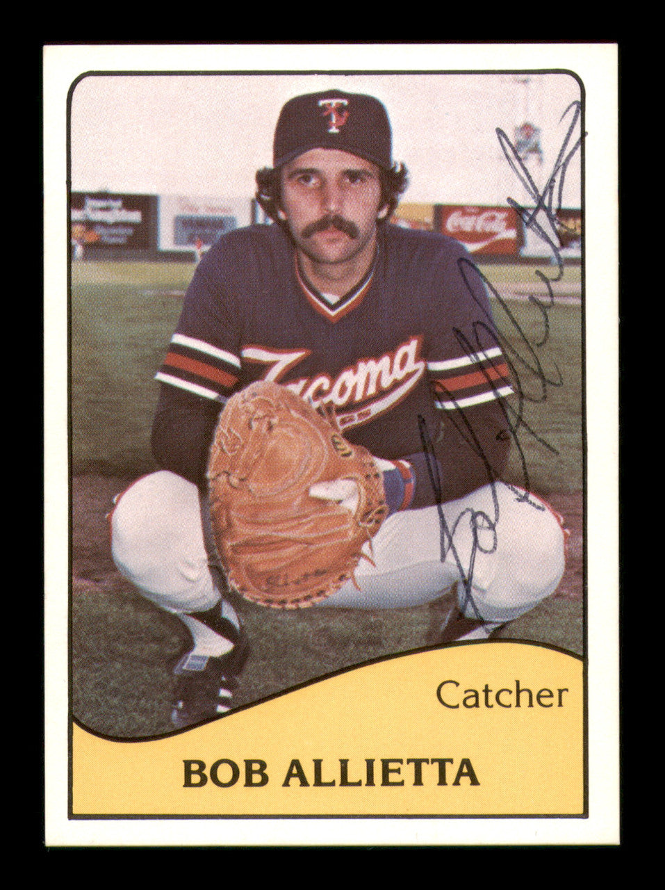 Bob Allietta Autographed 1979 TCMA Rookie Card #15 Tacoma Tugs SKU #248190