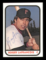 Roger Lafrancois Autographed 1981 TCMA Rookie Card #23 Pawtucket Red Sox SKU #248197