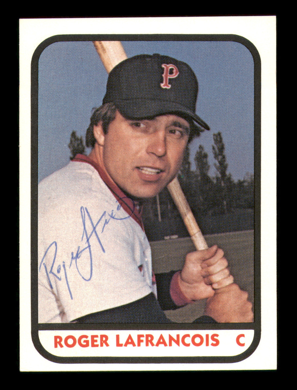 Roger Lafrancois Autographed 1981 TCMA Rookie Card #23 Pawtucket Red Sox SKU #248197