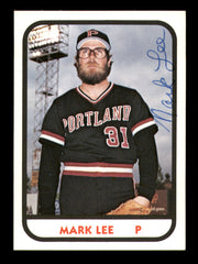 Mark Lee Autographed 1981 TCMA Card #15 Portland Beavers SKU #248210