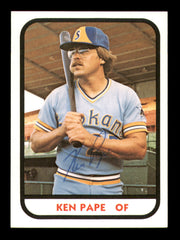 Ken Pape Autographed 1981 TCMA Card #21 Spokane Indians SKU #248221