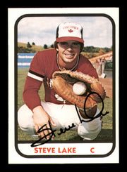 Steve Lake Autographed 1981 TCMA Rookie Card #25 Vancouver Canadians SKU #248225
