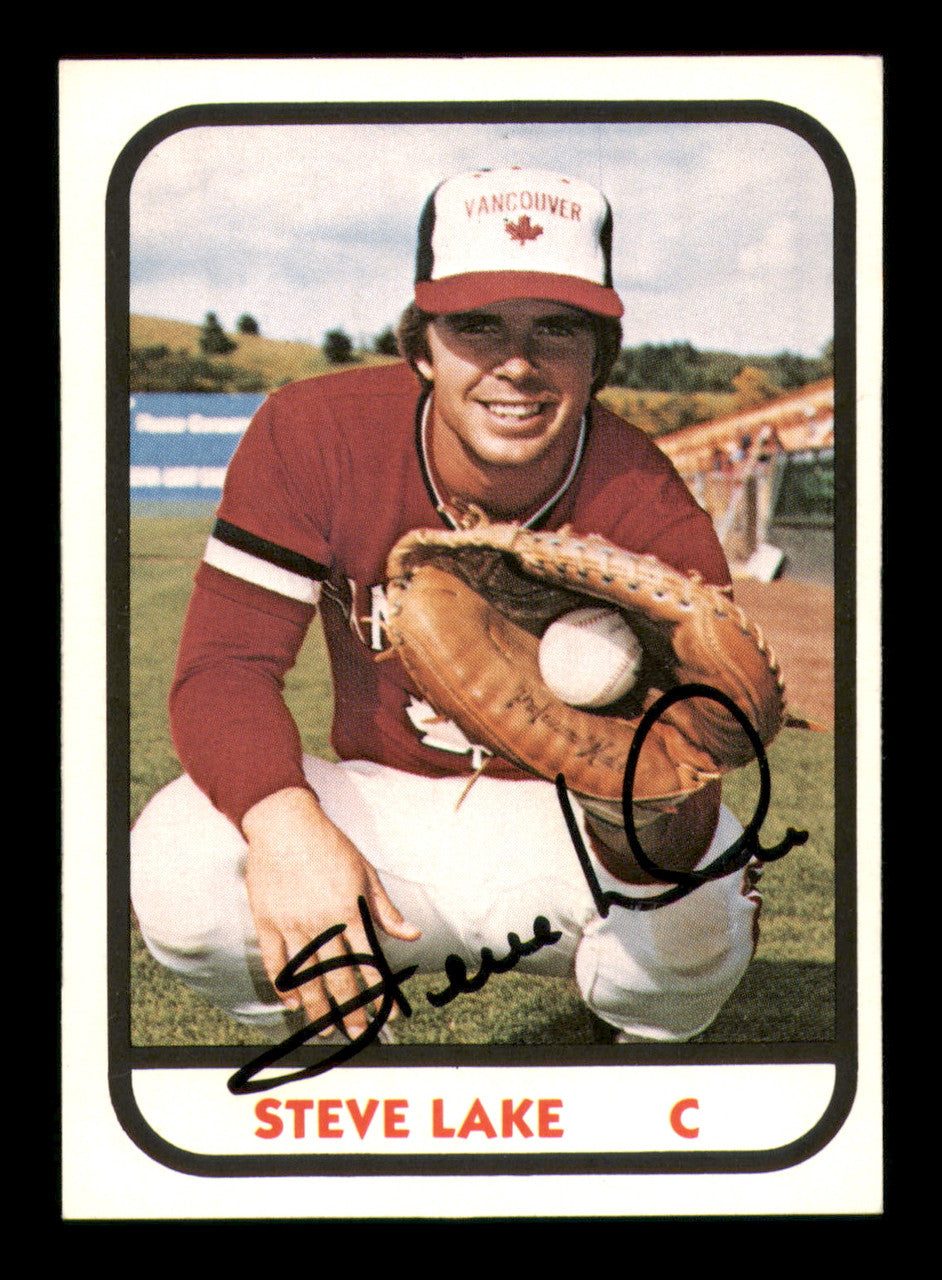 Steve Lake Autographed 1981 TCMA Rookie Card #25 Vancouver Canadians SKU #248225