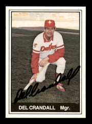Del Crandall Autographed 1982 TCMA Card #24 Albuquerque Dukes SKU #248235