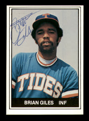 Brian Giles Autographed 1982 TCMA Rookie Card #8 Tidewater Tides SKU #248245