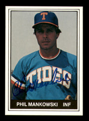 Phil Mankowski Autographed 1982 TCMA Card #9 Tidewater Tides SKU #248247