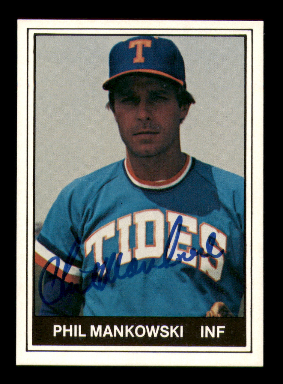 Phil Mankowski Autographed 1982 TCMA Card #9 Tidewater Tides SKU #248247