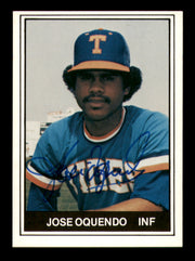 Jose Oquendo Autographed 1982 TCMA Rookie Card #15 Tidewater Tides SKU #248248