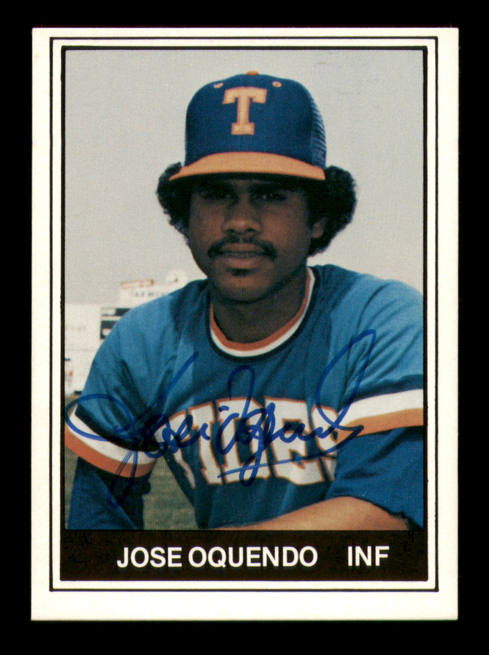 Jose Oquendo Autographed 1982 TCMA Rookie Card #15 Tidewater Tides SKU #248248