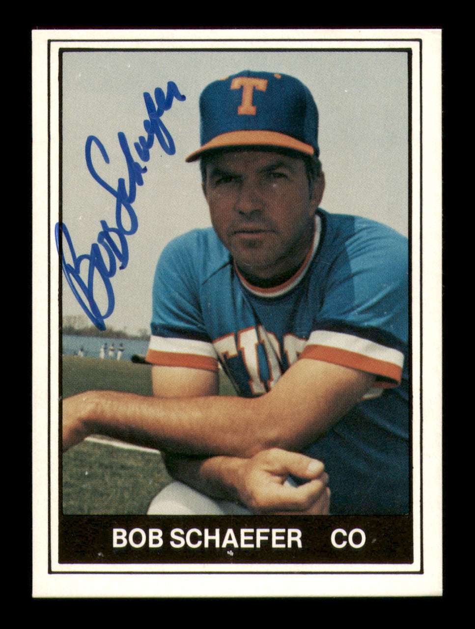 Bob Schaefer Autographed 1982 TCMA Card #22 Tidewater Tides SKU #248250