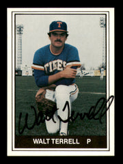 Walt Terrell Autographed 1982 TCMA Rookie Card #24 Tidewater Tides SKU #248251