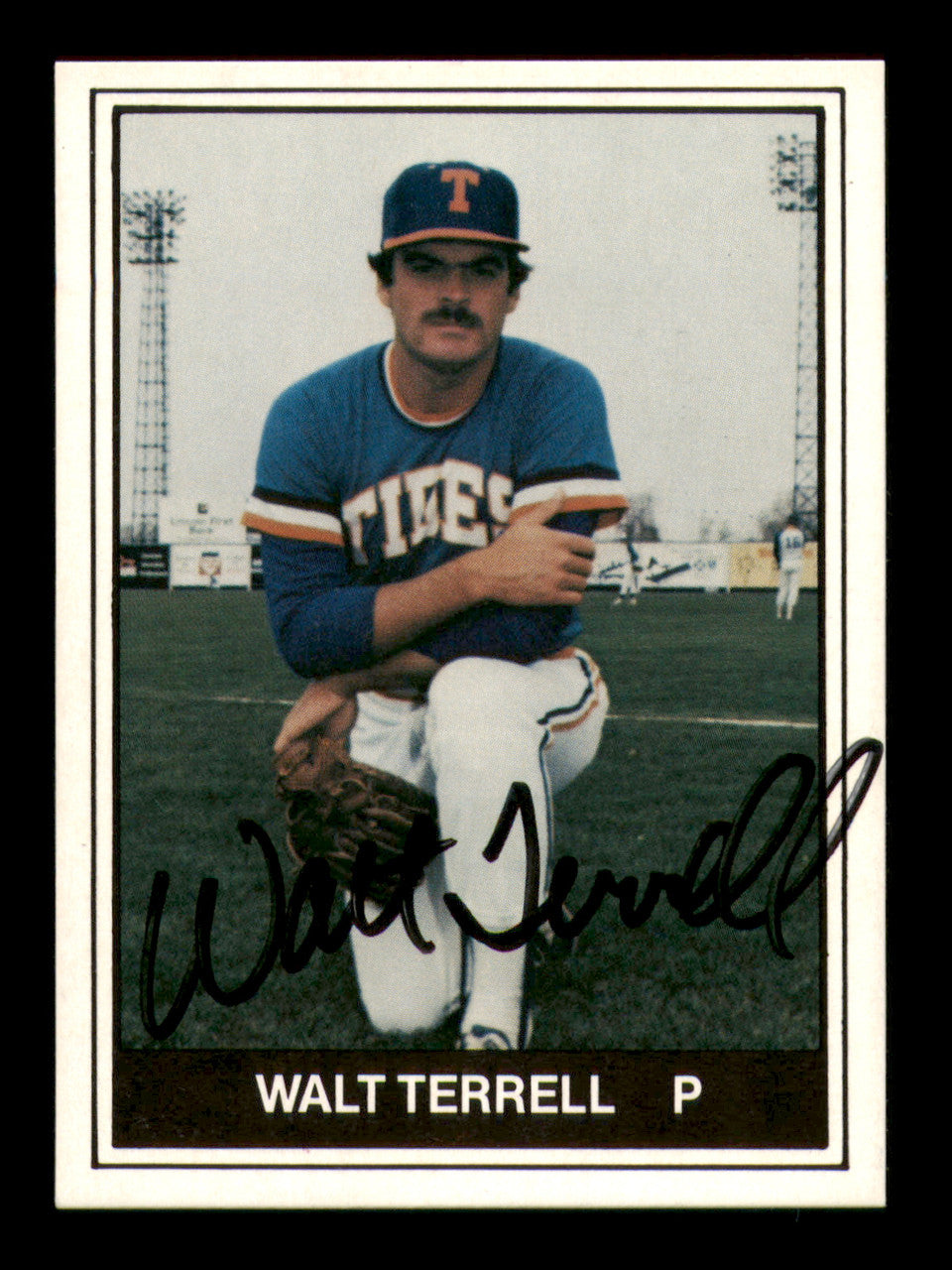 Walt Terrell Autographed 1982 TCMA Rookie Card #24 Tidewater Tides SKU #248251