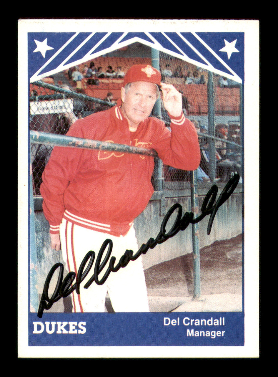 Del Crandall Autographed 1983 TCMA Card #23 Albuquerque Dukes SKU #248255