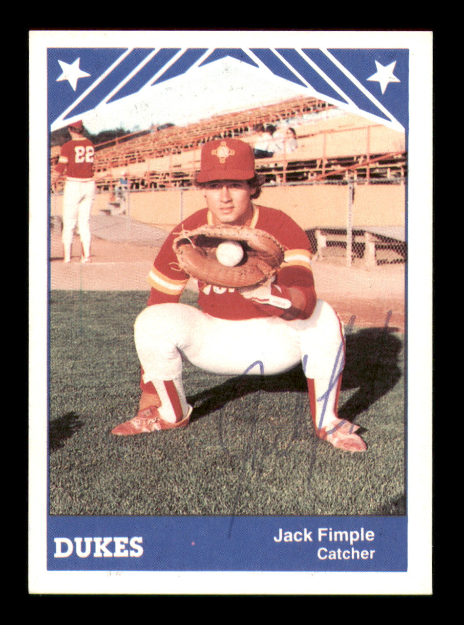 Jack Fimple Autographed 1983 TCMA Rookie Card #11 Albuquerque Dukes SKU #248256