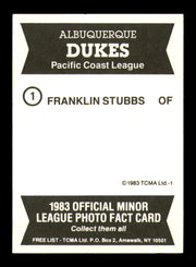 Franklin Stubbs Autographed 1983 TCMA Rookie Card #1 Albuquerque Dukes SKU #248261