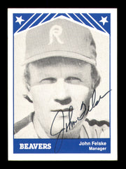 John Felske Autographed 1983 TCMA Card #13 Portland Beavers SKU #248270