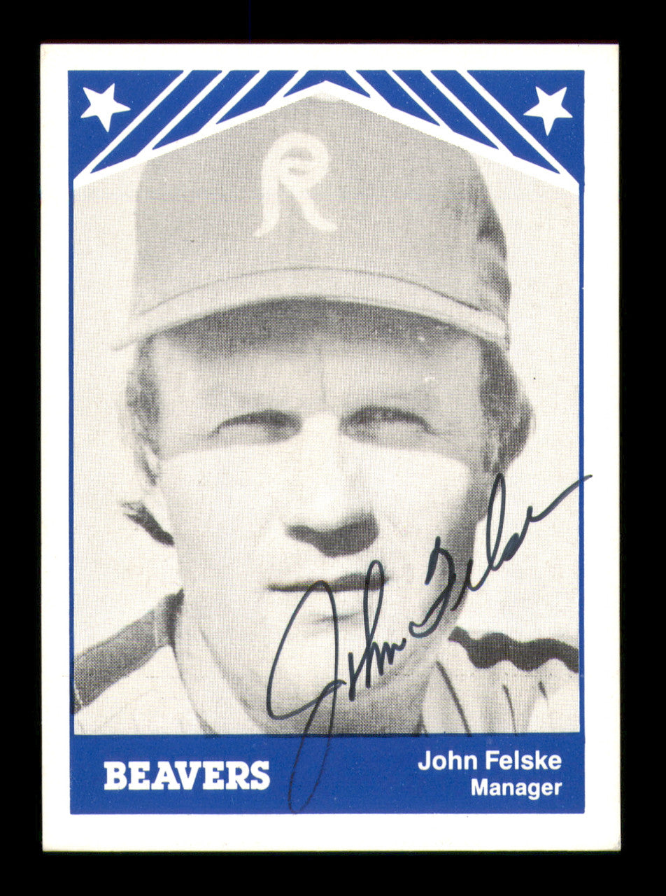 John Felske Autographed 1983 TCMA Card #13 Portland Beavers SKU #248270