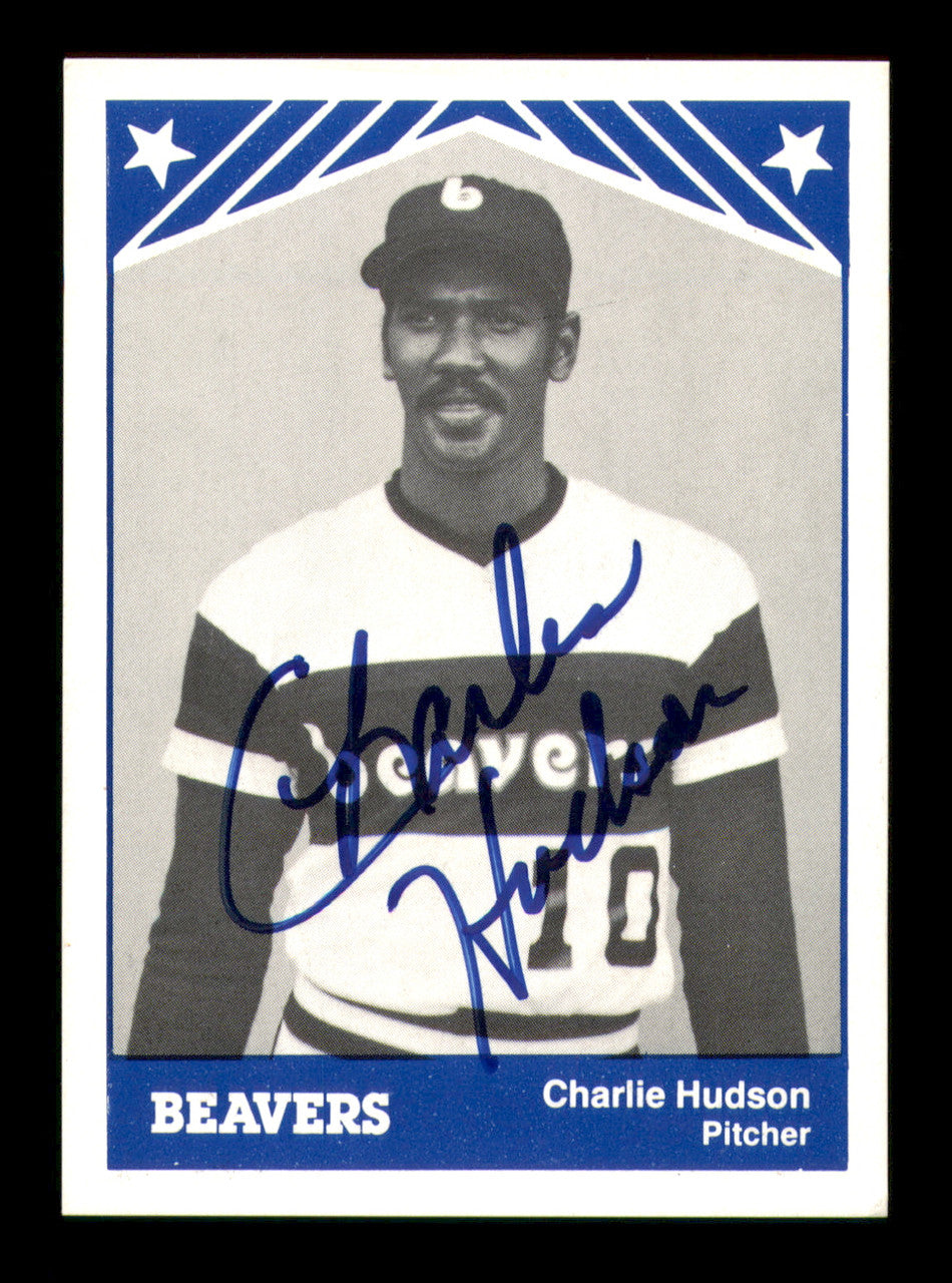 Charles Hudson Autographed 1983 TCMA Rookie Card #19 Portland Beavers SKU #248273