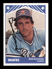 Brad Komminsk Autographed 1983 TCMA Rookie Card #19 Richmond Braves SKU #248278