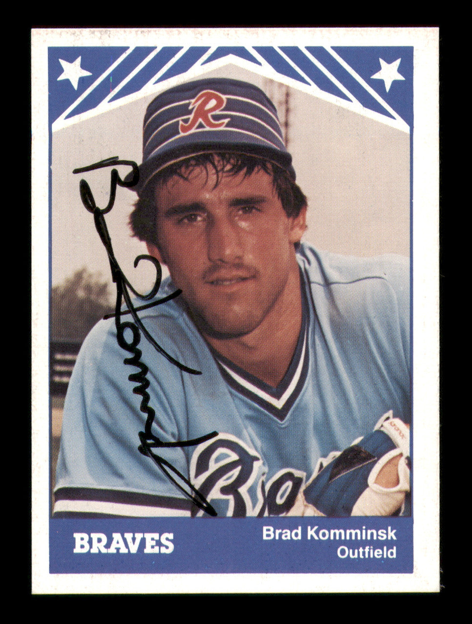 Brad Komminsk Autographed 1983 TCMA Rookie Card #19 Richmond Braves SKU #248278