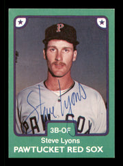 Steve Lyons Autographed 1984 TCMA Rookie Card #18 Pawtucket Red Sox SKU #248289