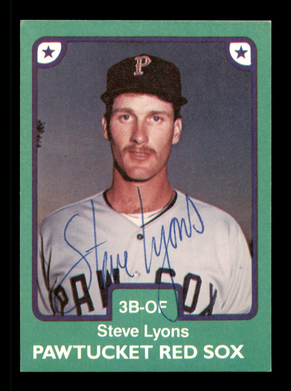 Steve Lyons Autographed 1984 TCMA Rookie Card #18 Pawtucket Red Sox SKU #248289