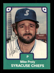 Mike Proly Autographed 1984 TCMA Card #16 Syracuse Chiefs SKU #248293