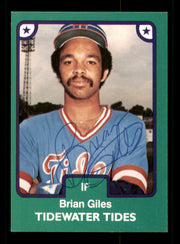 Brian Giles Autographed 1984 TCMA Card #24 Tidewater Tides SKU #248299