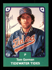 Tom Gorman Autographed 1984 TCMA Card #14 Tidewater Tides SKU #248300