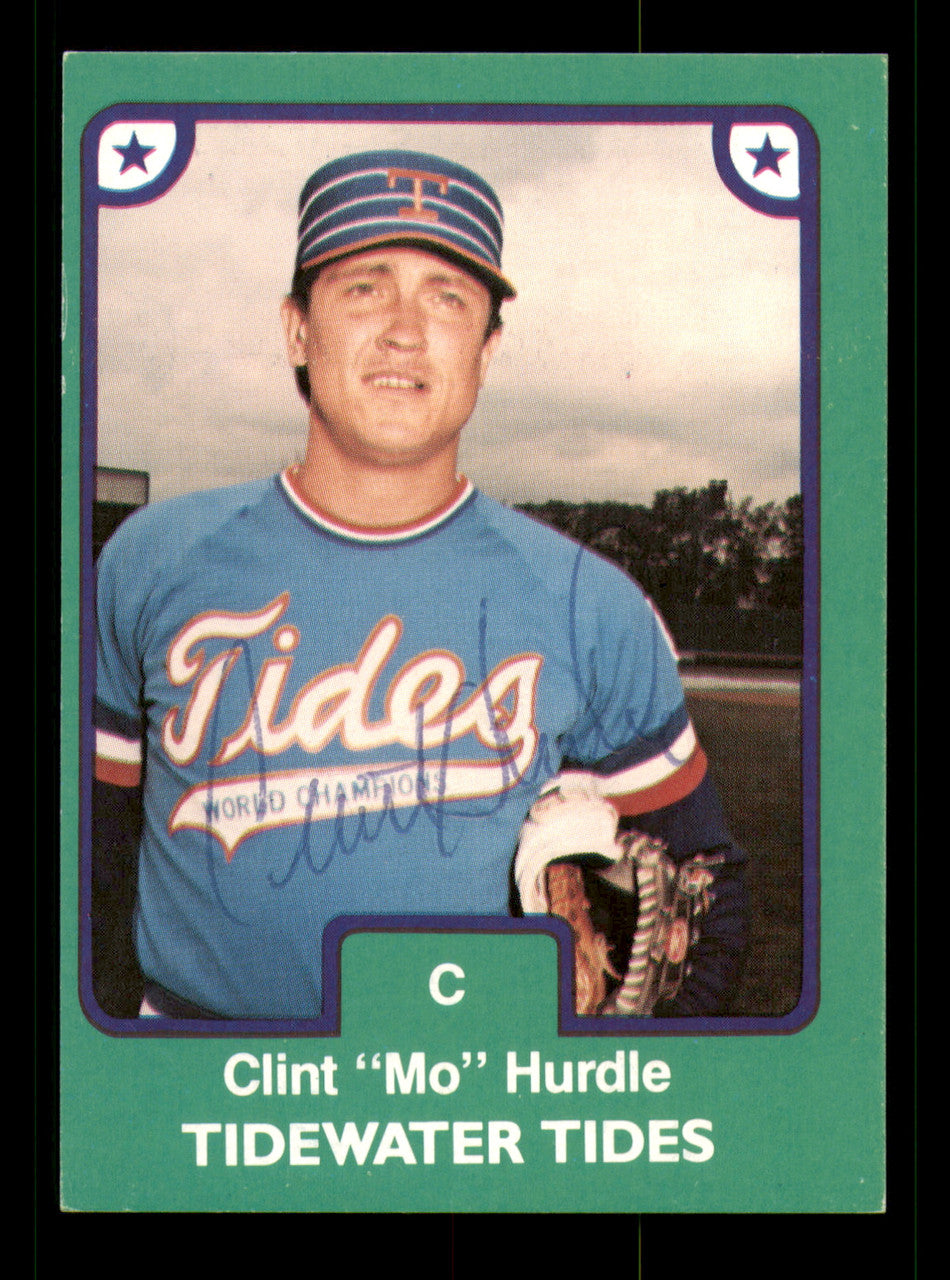 Clint Hurdle Autographed 1984 TCMA Card #28 Tidewater Tides SKU #248301