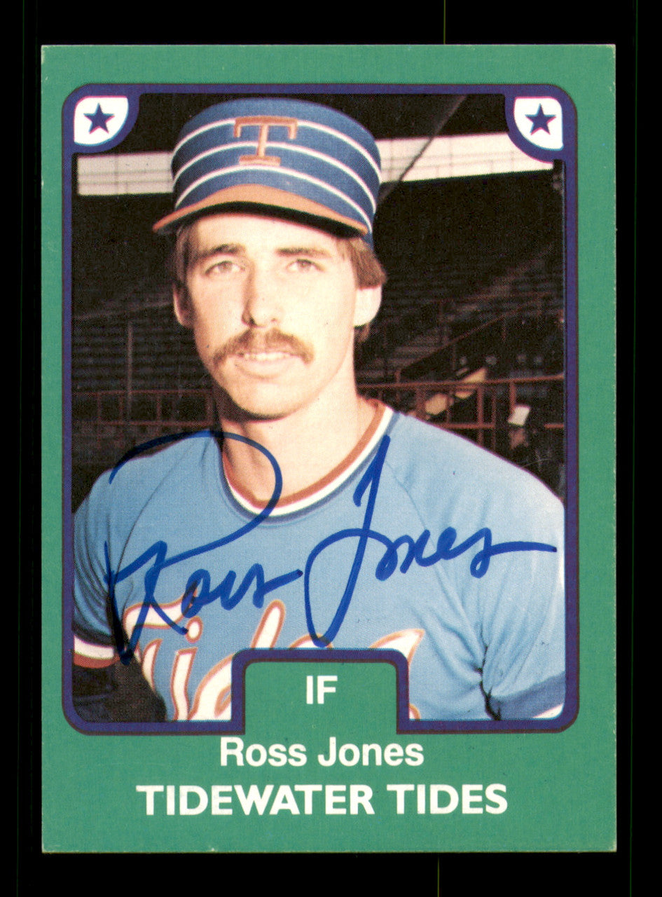Ross Jones Autographed 1984 TCMA Card #18 Tidewater Tides SKU #248302