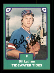 Bill Latham Autographed 1984 TCMA Card #6 Tidewater Tides SKU #248303