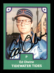 Ed Olwine Autographed 1984 TCMA Card #11 Tidewater Tides SKU #248305