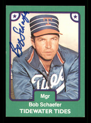 Bob Schaefer Autographed 1984 TCMA Card #10 Tidewater Tides SKU #248307