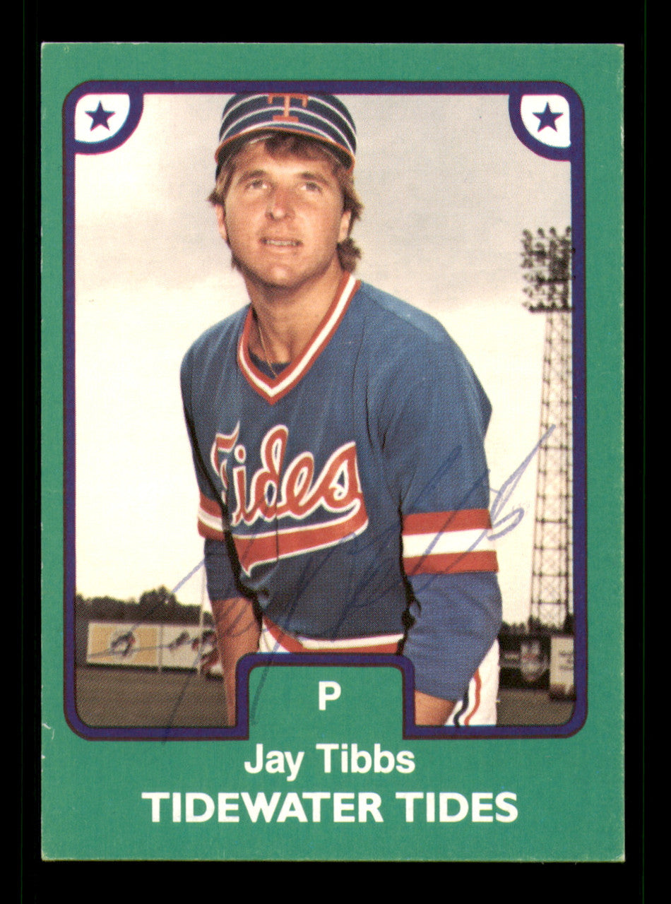 Jay Tibbs Autographed 1984 TCMA Rookie Card #15 Tidewater Tides SKU #248308