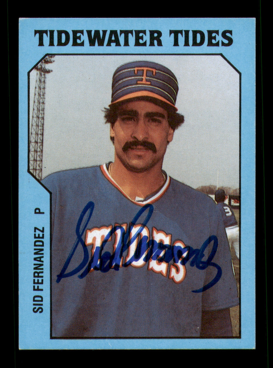 Sid Fernandez Autographed 1985 TCMA Card #3 Tidewater Tides SKU #248313
