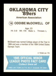 Oddibe McDowell Autographed 1985 TCMA Rookie Card #18 Oklahoma City 89ers SKU #248315