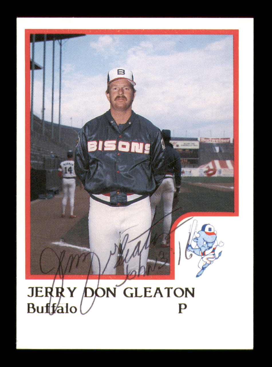 Jerry Don Gleaton Autographed 1986 ProCards Card Buffalo Bisons SKU #248326