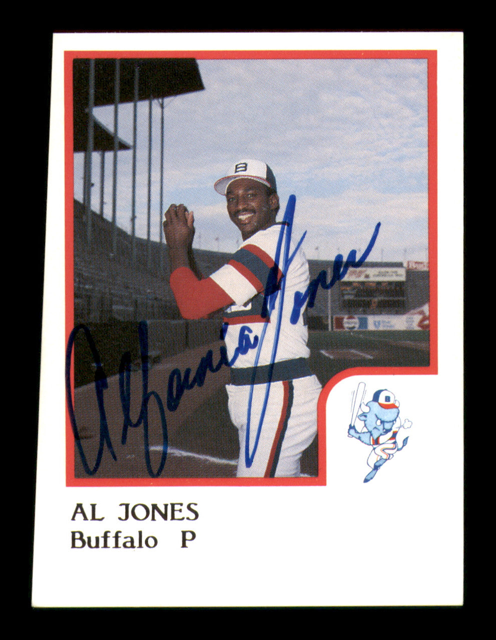 Al Jones Autographed 1986 ProCards Card Buffalo Bisons SKU #248327