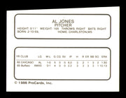 Al Jones Autographed 1986 ProCards Card Buffalo Bisons SKU #248327