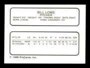 Bill Long Autographed 1986 ProCards Card Buffalo Bisons SKU #248328