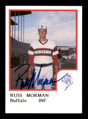 Russ Morman Autographed 1986 ProCards Card Buffalo Bisons SKU #248331