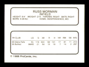 Russ Morman Autographed 1986 ProCards Card Buffalo Bisons SKU #248331