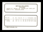 Bryan Oelkers Autographed 1986 ProCards Rookie Card Maine Guides SKU #248334