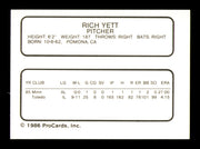 Rich Yett Autographed 1986 ProCards Card Maine Guides SKU #248337