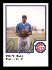 Drew Hall Autographed 1986 ProCards Rookie Card Pittsfield Cubs SKU #248345
