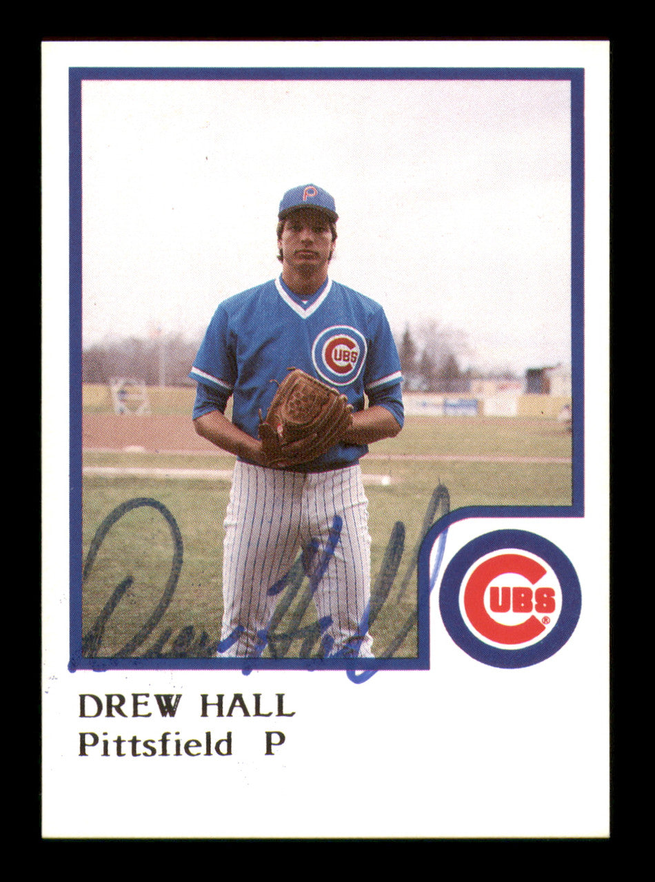 Drew Hall Autographed 1986 ProCards Rookie Card Pittsfield Cubs SKU #248345
