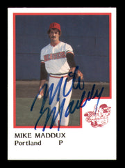 Mike Maddux Autographed 1986 ProCards Card Portland Beavers SKU #248347