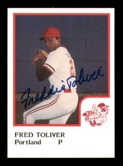 Fred Toliver Autographed 1986 ProCards Card Portland Beavers SKU #248351